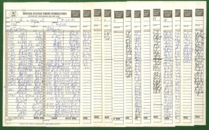 1981 United States Chess Championship and Zonal Qualifier (Score Sheet)